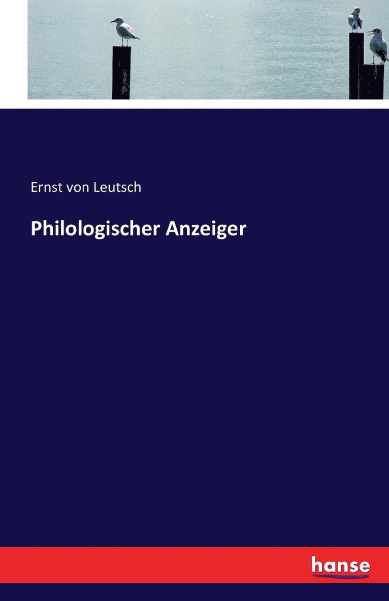 Philologischer Anzeiger 1