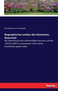 bokomslag Biographisches Lexikon des Kaisertums OEsterreich