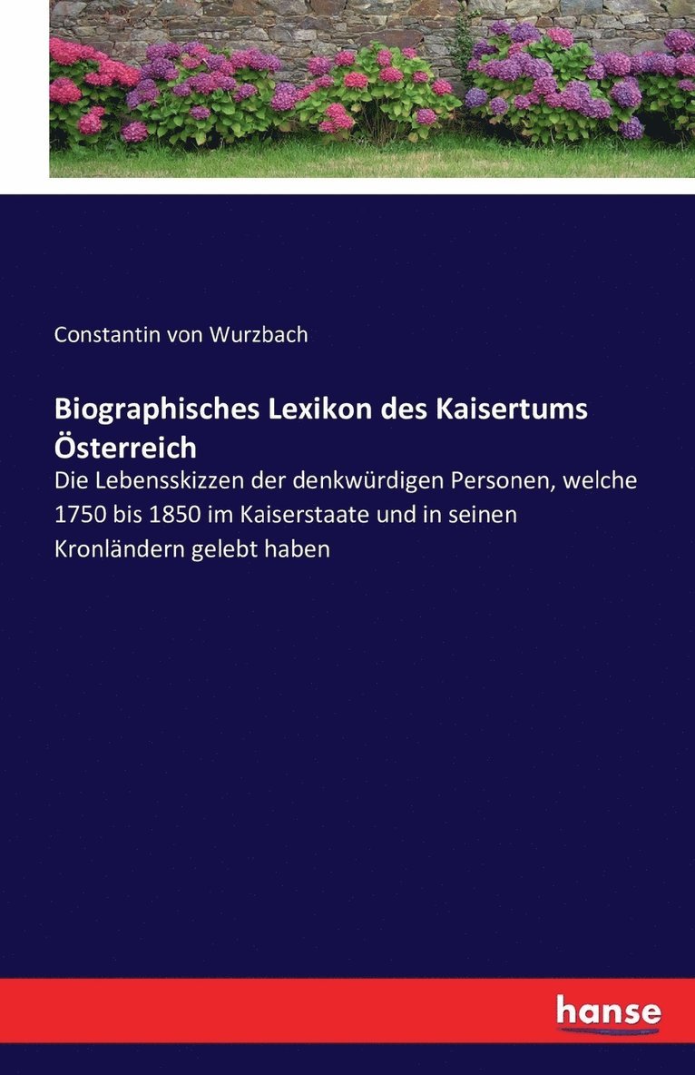 Biographisches Lexikon des Kaisertums OEsterreich 1