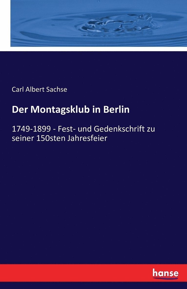 Der Montagsklub in Berlin 1
