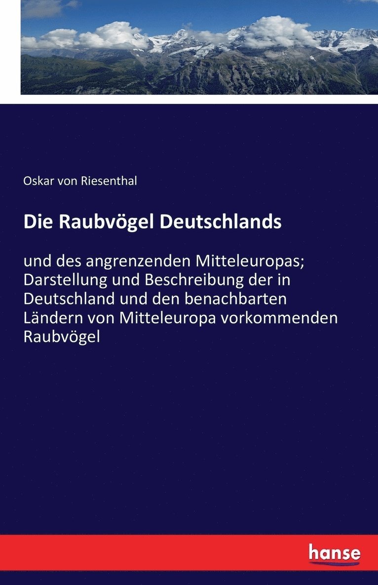 Oskar Von Riesenthal, Oskar von Riesenthal - Raubvögel Deutschlands, Häftad