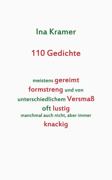 bokomslag 110 Gedichte