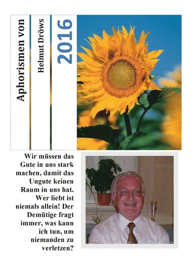bokomslag Aphorismen von Helmut Dröws 2016