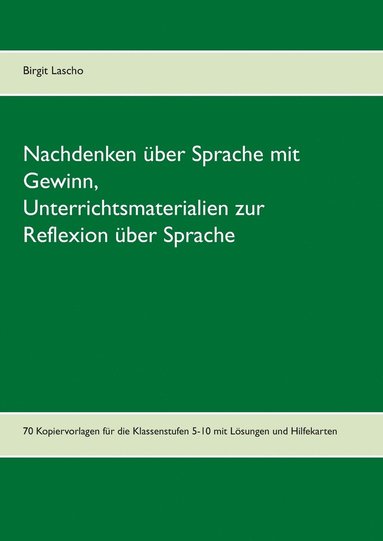 bokomslag Nachdenken ber Sprache mit Gewinn