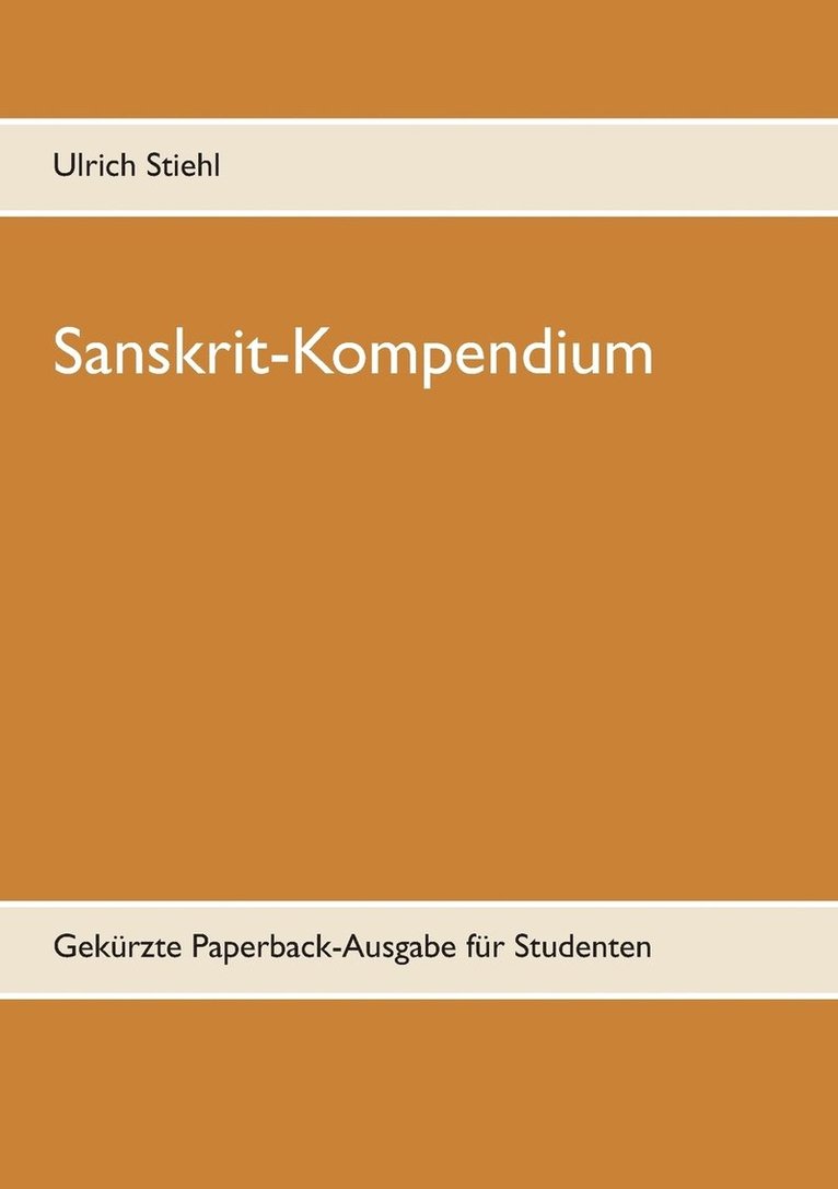 Sanskrit-Kompendium 1