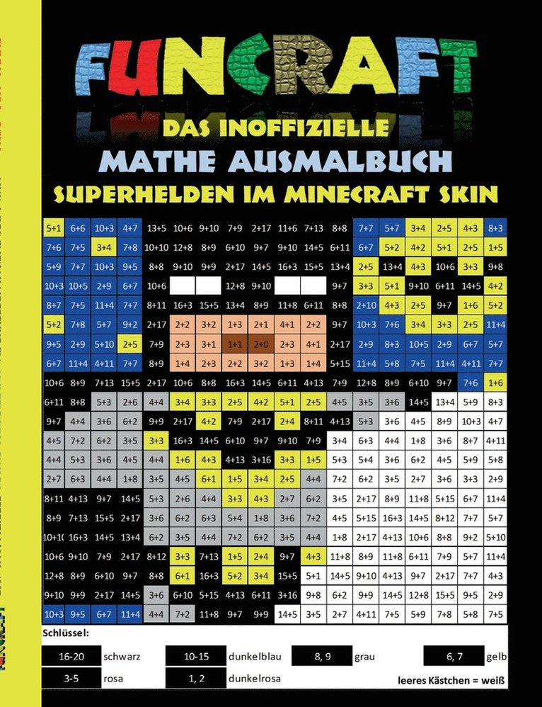 Funcraft - Das Inoffizielle Mathe Ausmalbuch 1