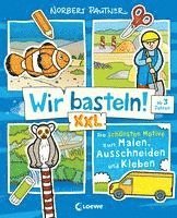 Wir basteln! XXL - Die schönsten Motive zum Malen, Ausschneiden und Kleben (blau)