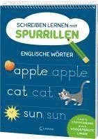 bokomslag Schreiben lernen mit Spurrillen - Englische Wörter