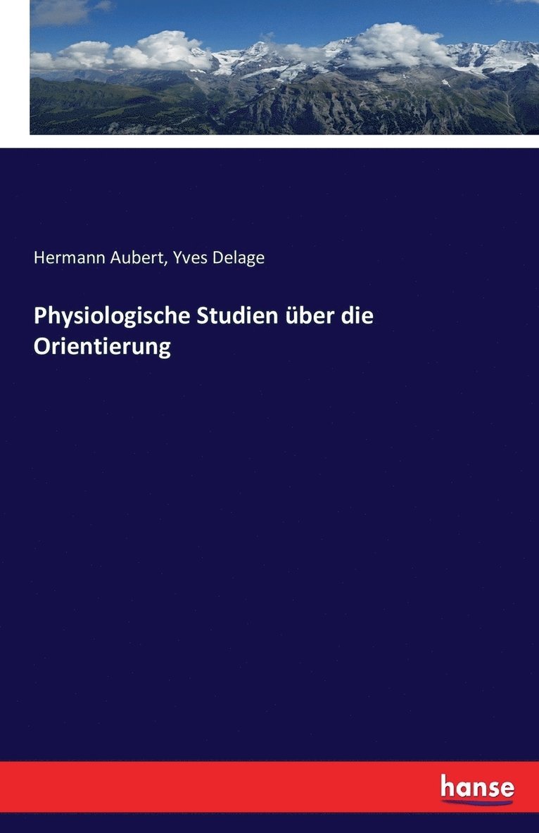 Physiologische Studien ber die Orientierung 1