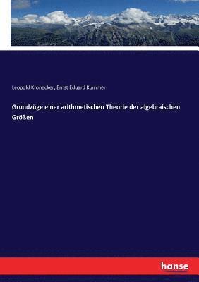 bokomslag Grundzge einer arithmetischen Theorie der algebraischen Gren