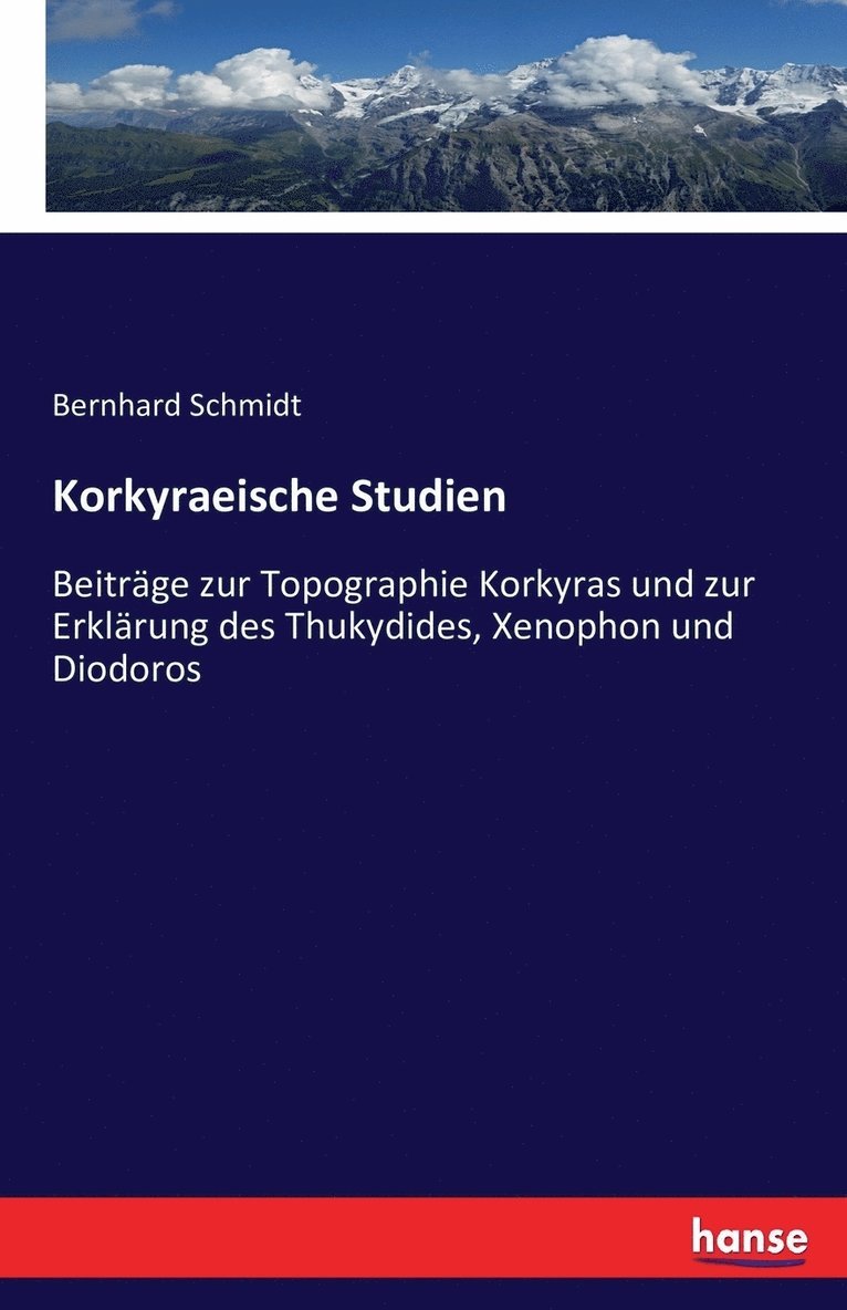 Bernhard Schmidt - Korkyraeische Studien, Häftad