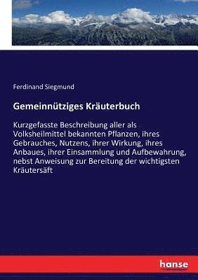 bokomslag Gemeinnütziges Kräuterbuch