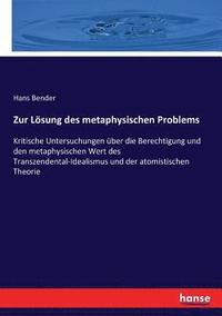 bokomslag Zur Lsung des metaphysischen Problems