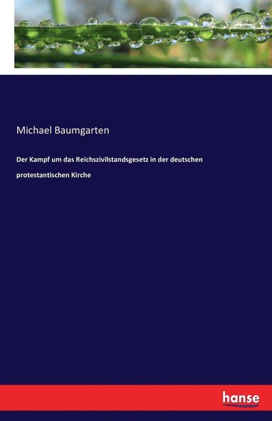 bokomslag Kampf um das Reichszivilstandsgesetz in der deutschen protestantischen Kirche