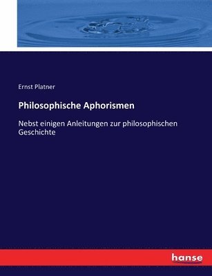 bokomslag Philosophische Aphorismen