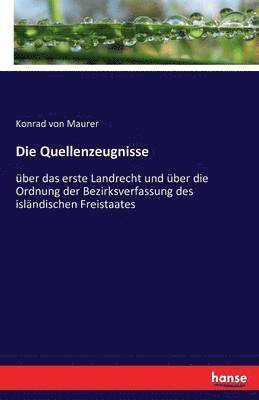 Konrad Von Maurer, Konrad von Maurer, Konrad Von Maurer - Quellenzeugnisse, Häftad