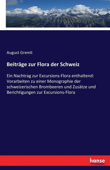 bokomslag Beitrage zur Flora der Schweiz