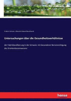 bokomslag Untersuchungen über die Gesundheitsverhältnisse