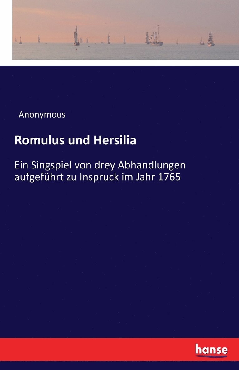 Anonymous - Romulus und Hersilia, Häftad