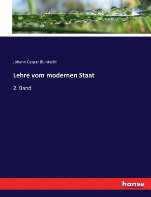 bokomslag Lehre vom modernen Staat