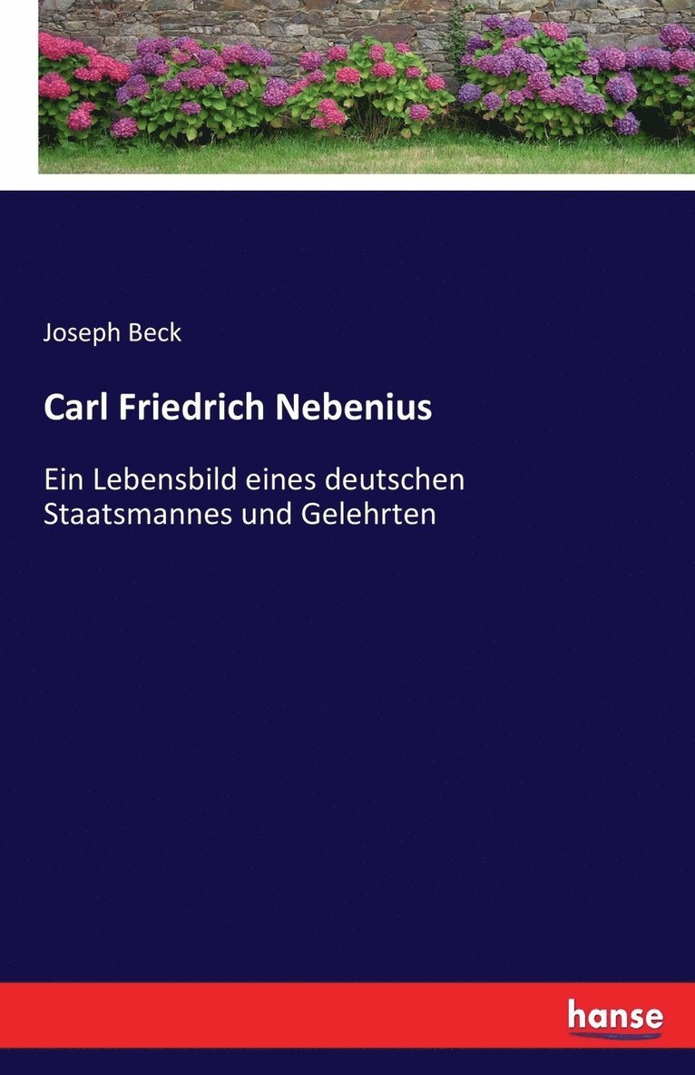 Joseph Beck - Carl Friedrich Nebenius, Häftad
