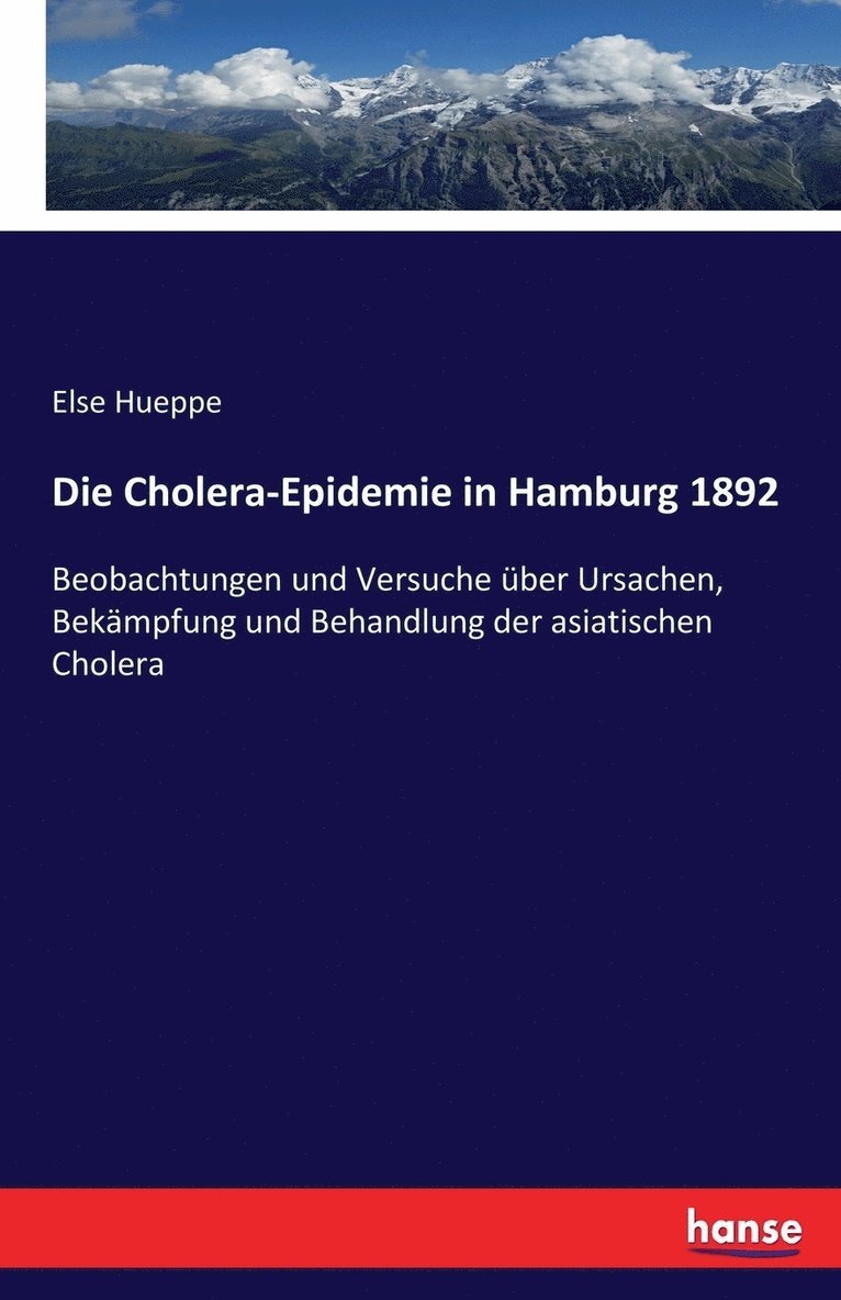 Die Cholera-Epidemie in Hamburg 1892 1