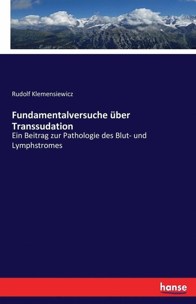 bokomslag Fundamentalversuche über Transsudation