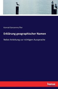 bokomslag Erklarung geographischer Namen