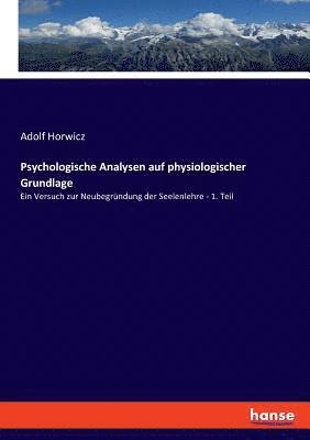 bokomslag Psychologische Analysen auf physiologischer Grundlage