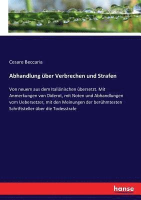 bokomslag Abhandlung ber Verbrechen und Strafen