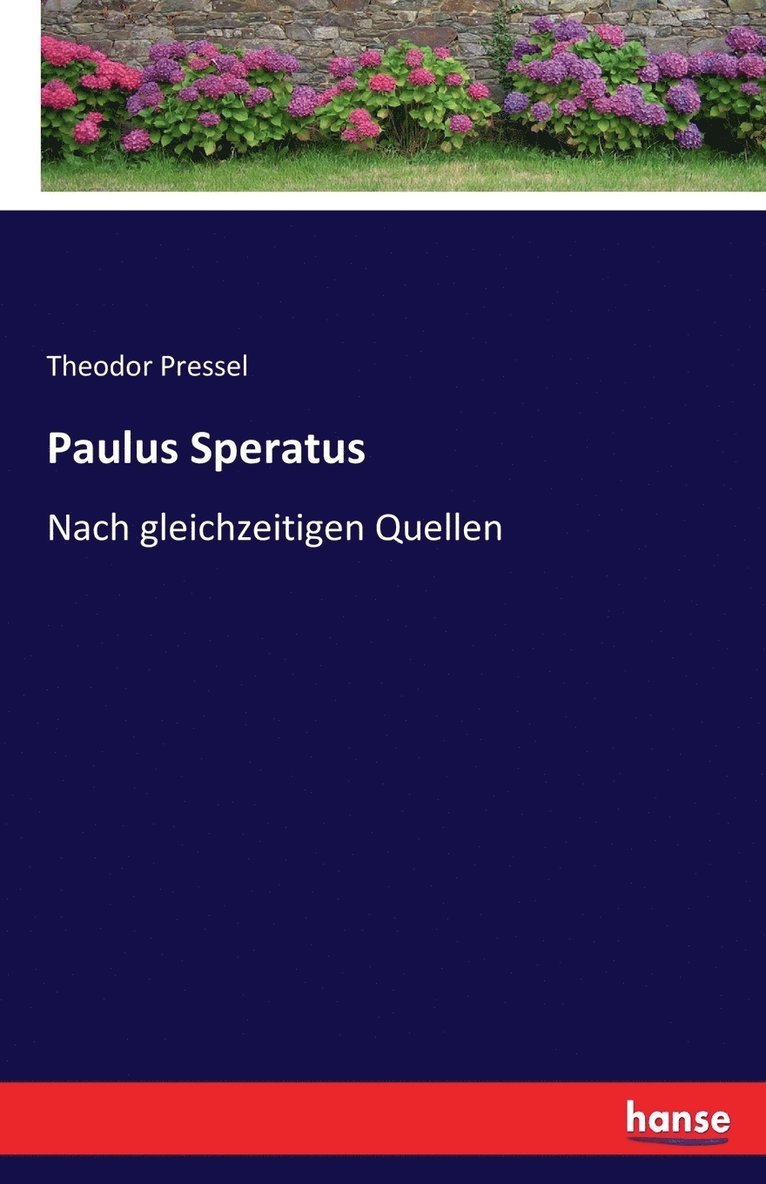 Paulus Speratus 1