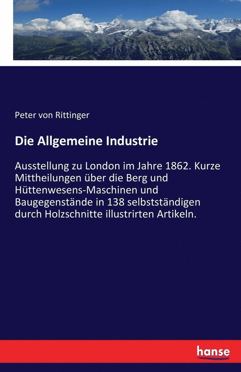 Die Allgemeine Industrie 1