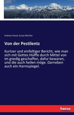 bokomslag Von der Pestilentz