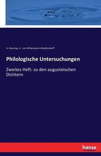 bokomslag Philologische Untersuchungen