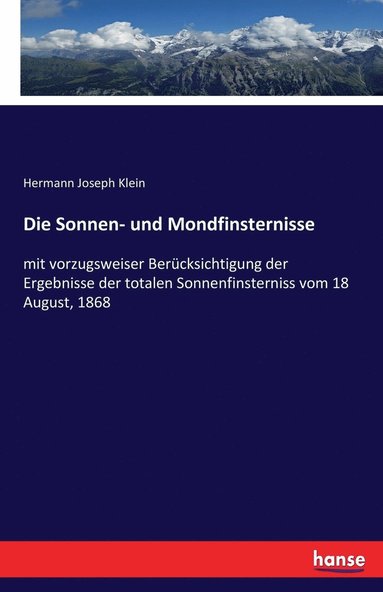 bokomslag Die Sonnen- und Mondfinsternisse