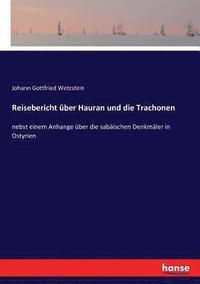 bokomslag Reisebericht ber Hauran und die Trachonen