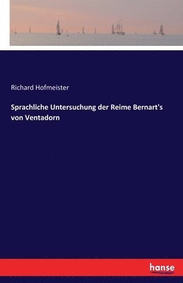 bokomslag Sprachliche Untersuchung der Reime Bernart's von Ventadorn