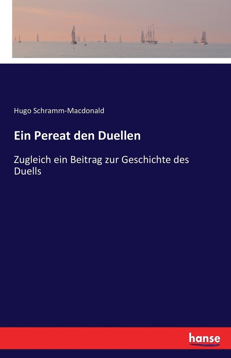 Pereat den Duellen