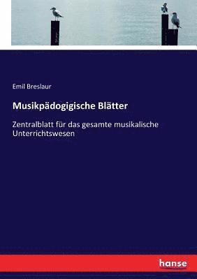 Musikpdogigische Bltter 1