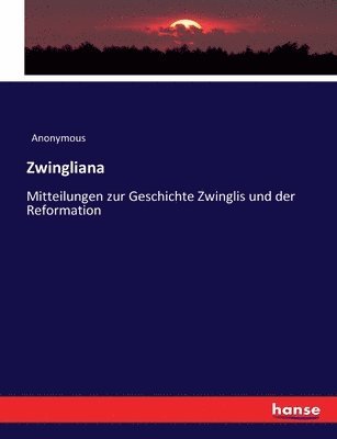 bokomslag Zwingliana