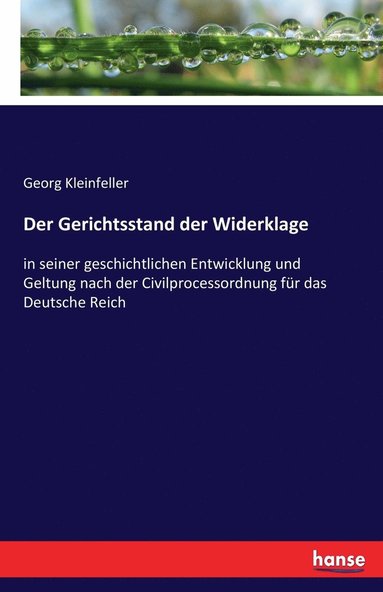 bokomslag Der Gerichtsstand der Widerklage