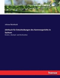 bokomslag Jahrbuch fr Entscheidungen des Kammergerichts in Sachsen