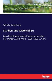 bokomslag Studien und Materialien