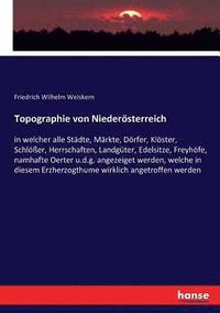 bokomslag Topographie von Niedersterreich
