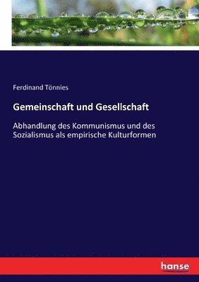 bokomslag Gemeinschaft und Gesellschaft