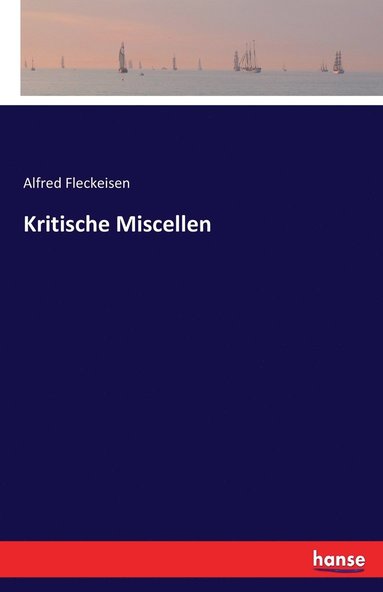 bokomslag Kritische Miscellen