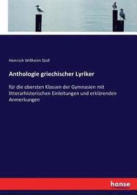 bokomslag Anthologie griechischer Lyriker