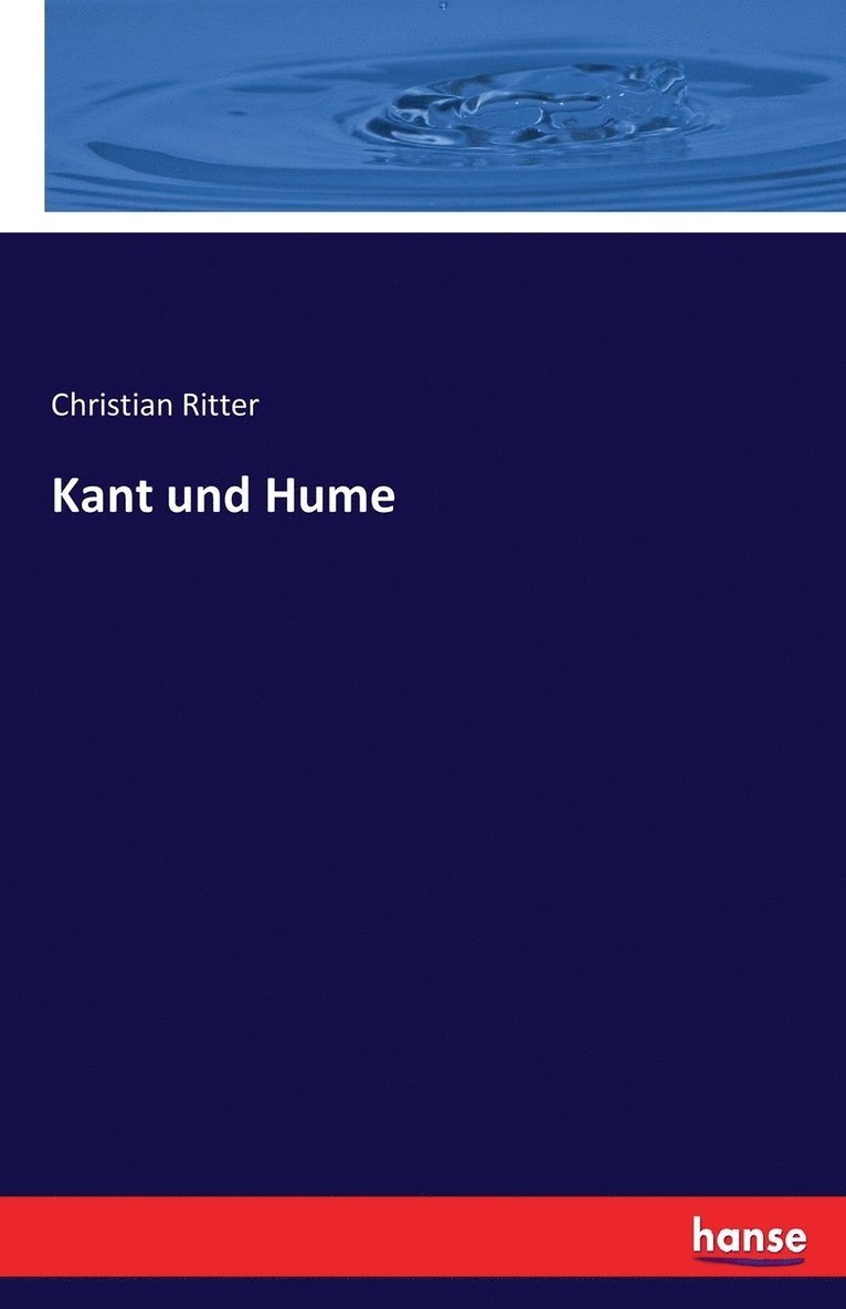 Christian Ritter - Kant und Hume, Häftad