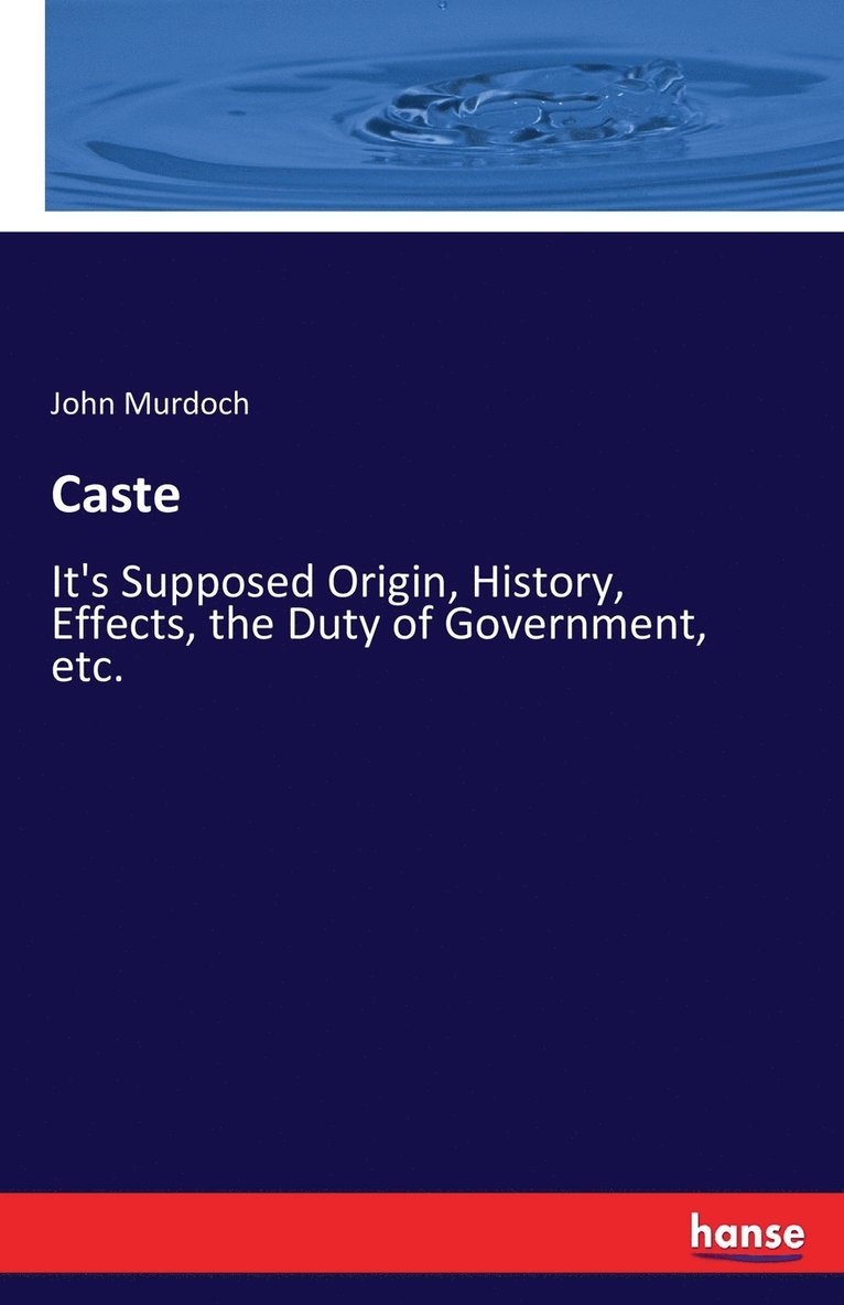 John Murdoch - Caste, Häftad