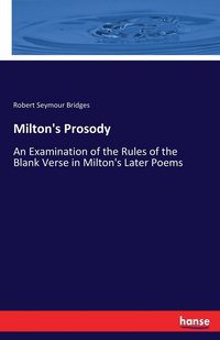 bokomslag Milton's Prosody